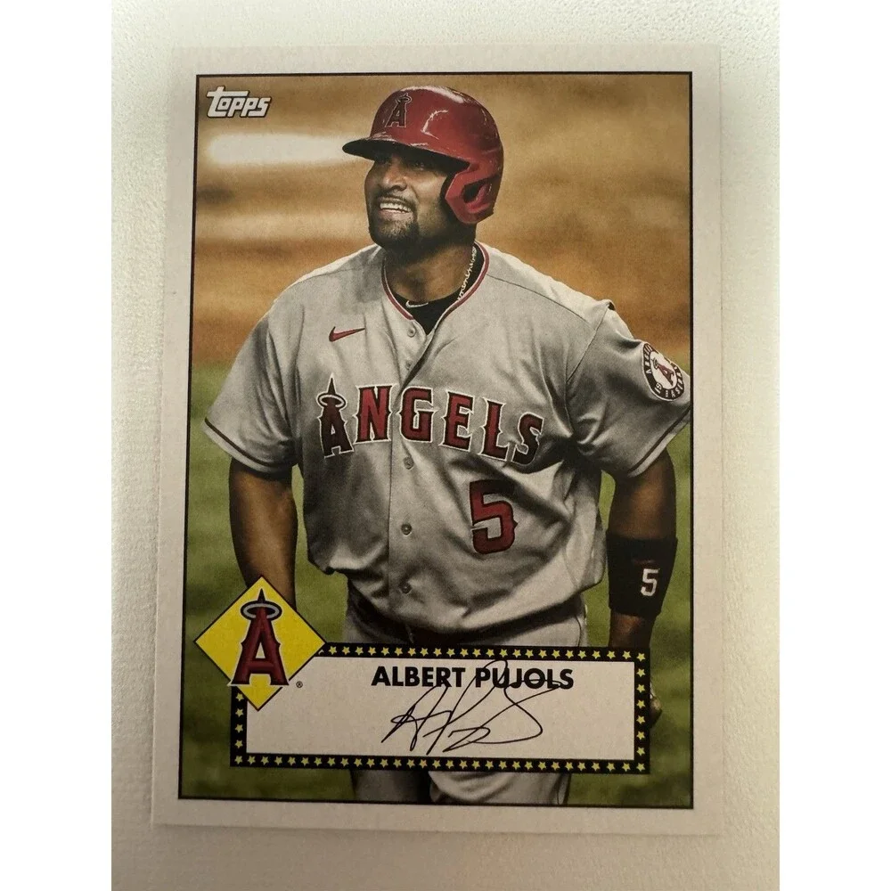 8 Card Lot (Mays Has Ink) Henderson, Jordan, Pujols, Jackson, Johnson, Ryan